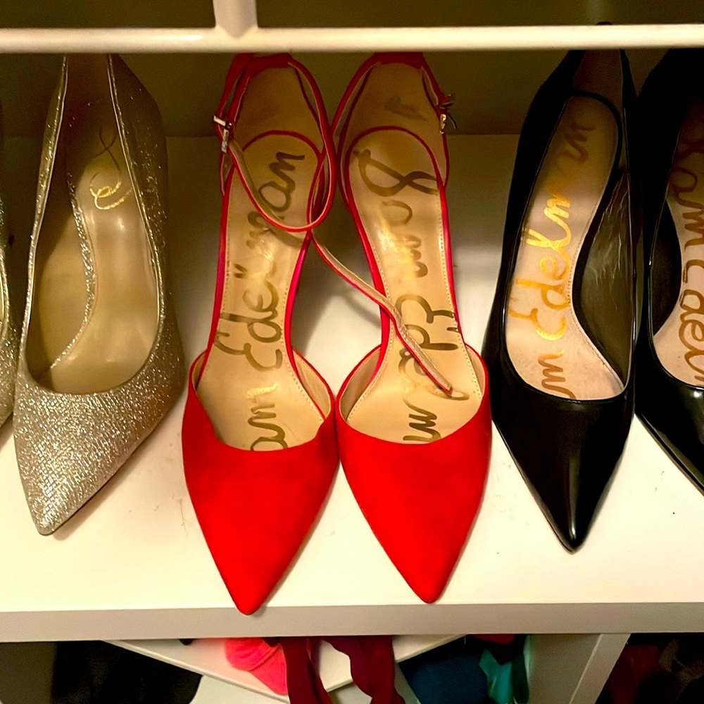 Red SAM EDELMAN Size 8.5 Pumps